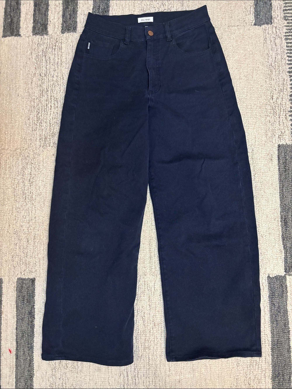 DL1961 Boyfriend Jeans Navy Wide Leg